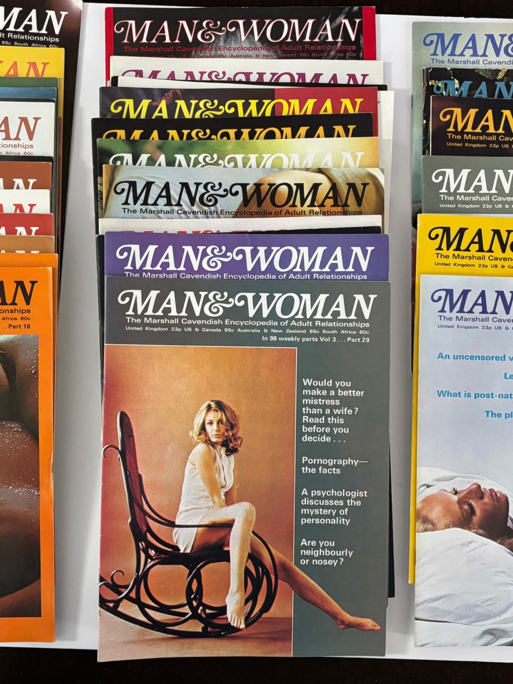 Vintage Man & Woman Magazines Lot 33 Adult Relationships Weekly 1970s (16 To 53)